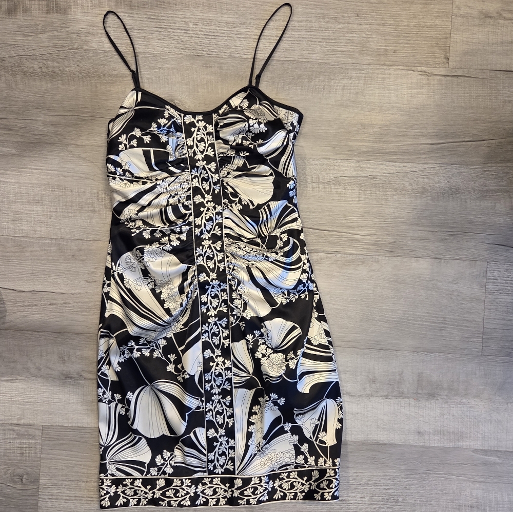 Maggy London Black and White Dress